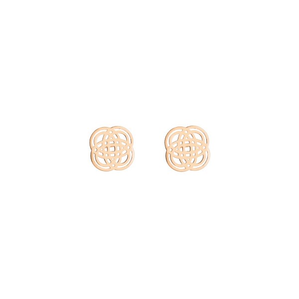 Boucles d'oreilles Ginette NY Purity Studs en or rose - Soldat_PL