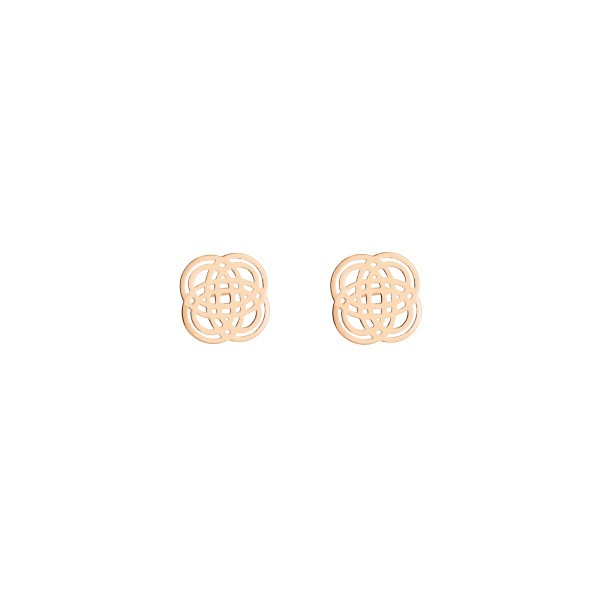 Boucles d'oreilles Ginette NY Purity Studs en or rose