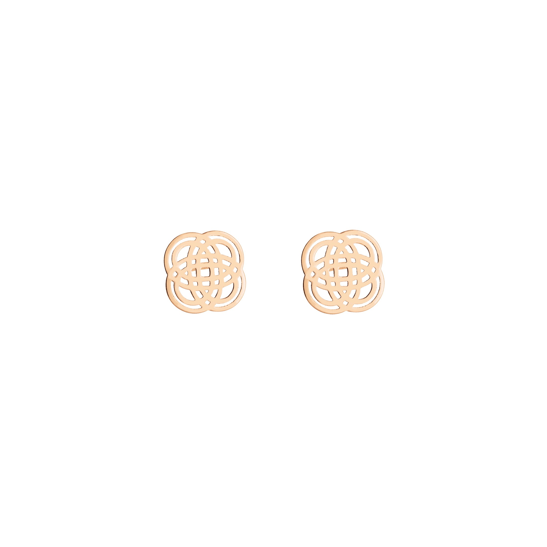 Boucles d'oreilles Ginette NY Purity Studs en or rose