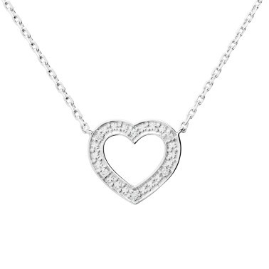 Necklace Joie Les Poinçonneurs in white gold and diamonds