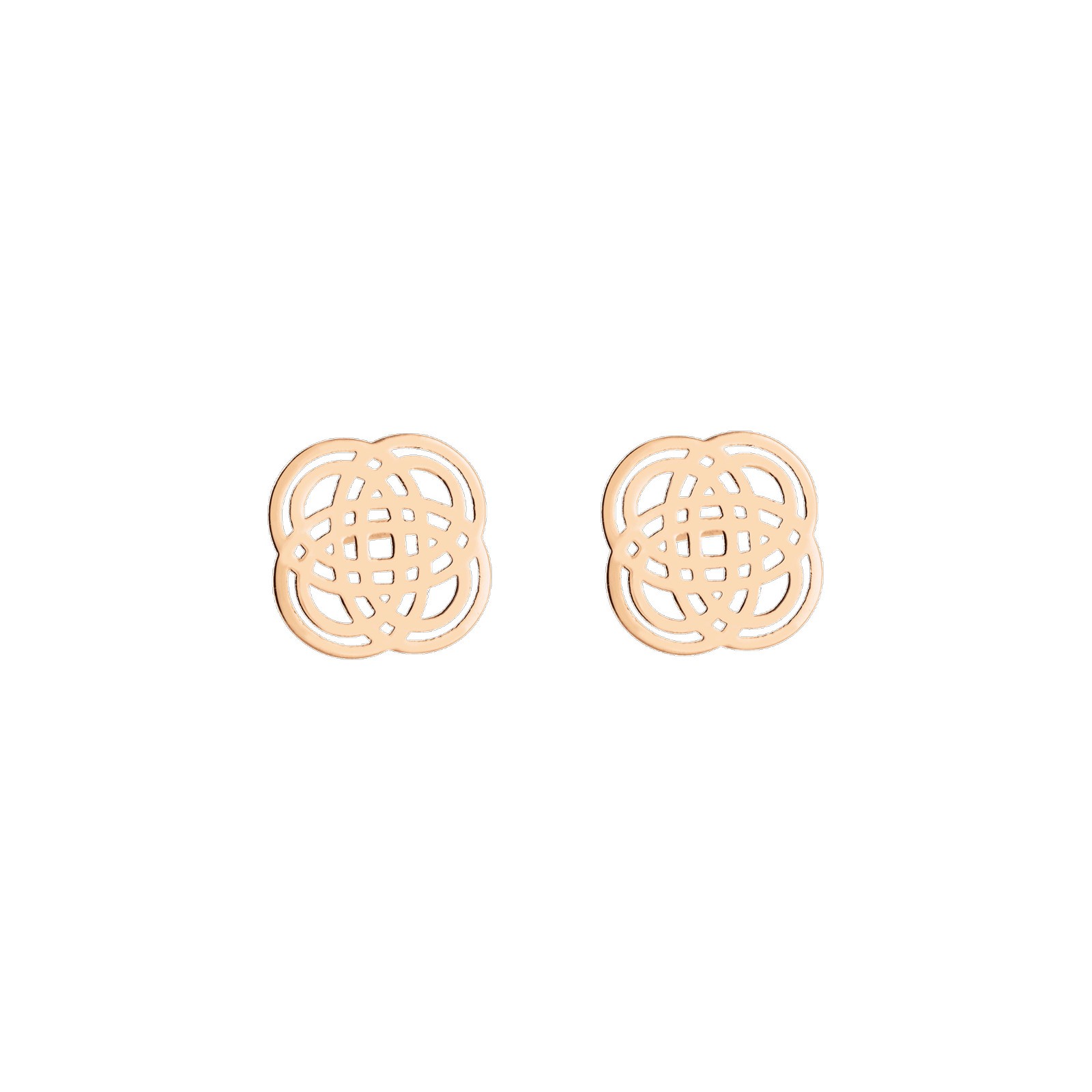 Boucles d'oreilles Ginette NY Purity Studs en or rose