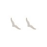 Boucles d'oreilles Ginette NY Wise en or rose et diamants - Soldat