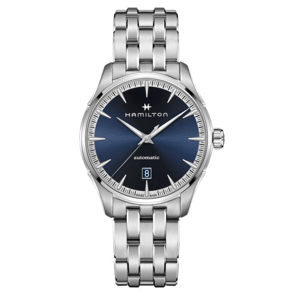 Hamilton Jazzmaster Gent automatic watch blue dial steel bracelet 40 mm H32475140