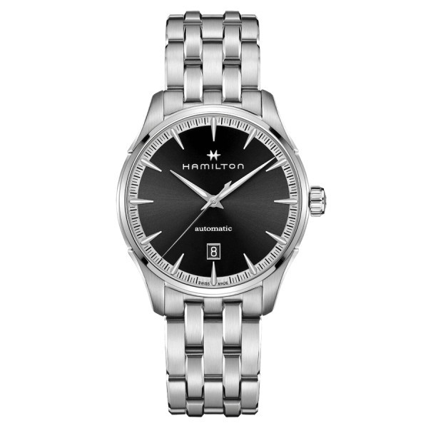 Hamilton Jazzmaster Gent automatic watch black dial steel bracelet 40 mm H32475130
