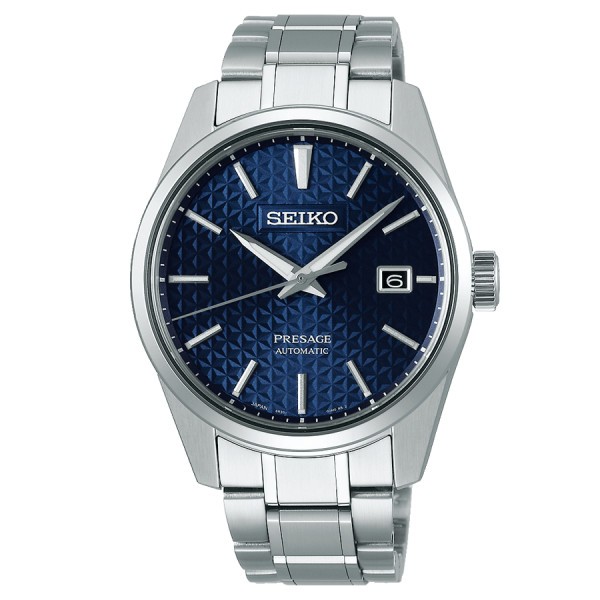Seiko Presage automatic watch date blue dial stainless steel bracelet 39,3 mm SPB167J1