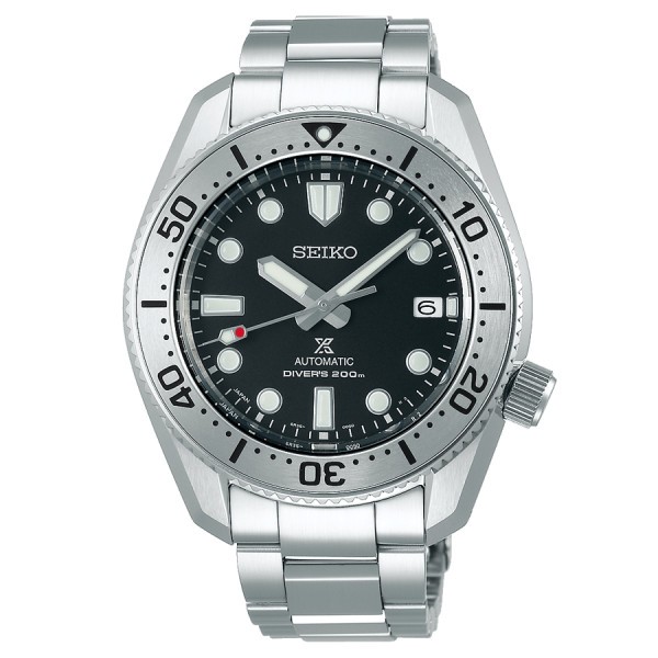 Seiko Prospex mechanical watch with manual winding green dial steel bracelet 42 mm SPB185J1