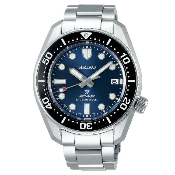 Seiko Prospex mechanical watch with manual winding blue dial steel bracelet 42 mm SPB187J1