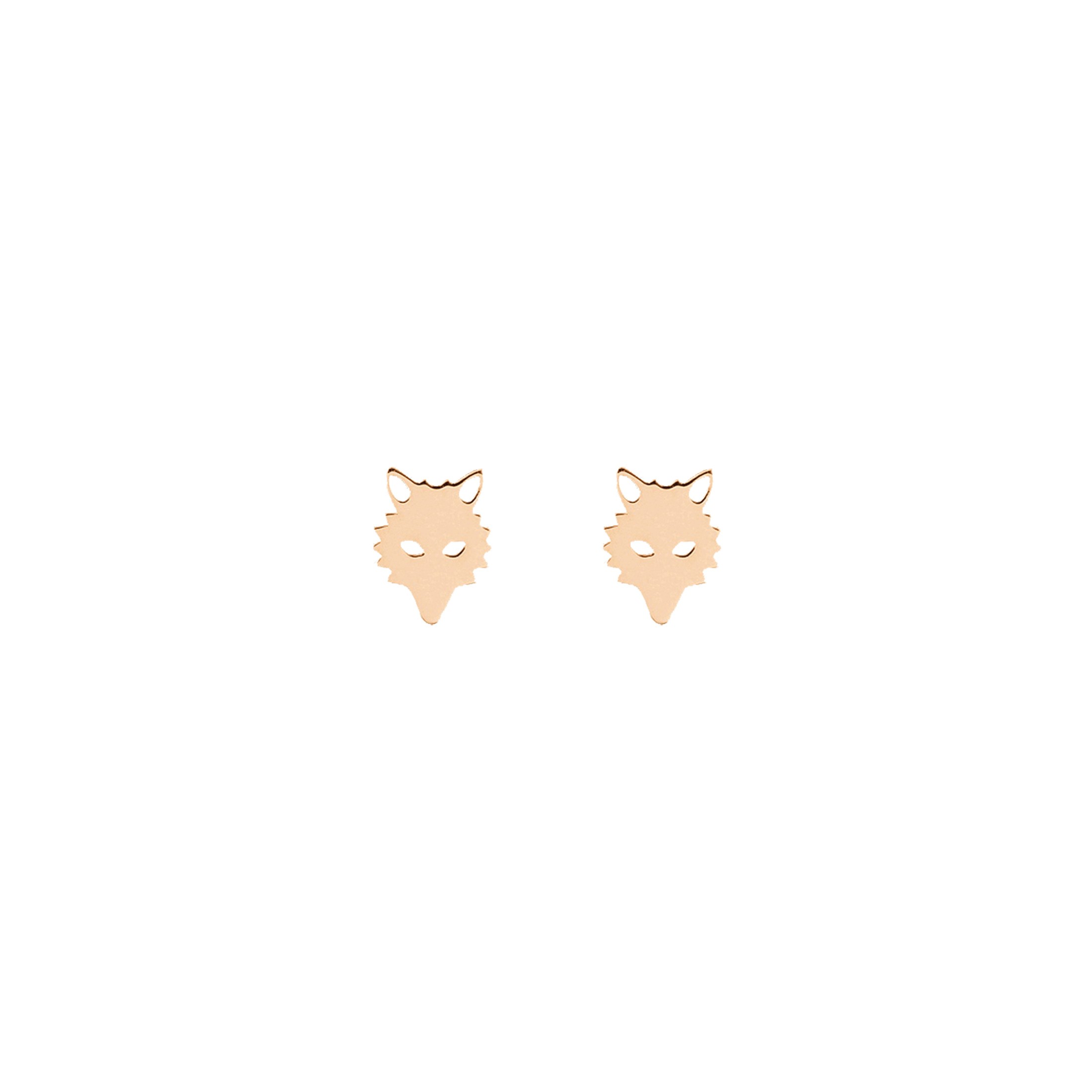 Boucles d'oreilles Ginette NY Wolf or rose