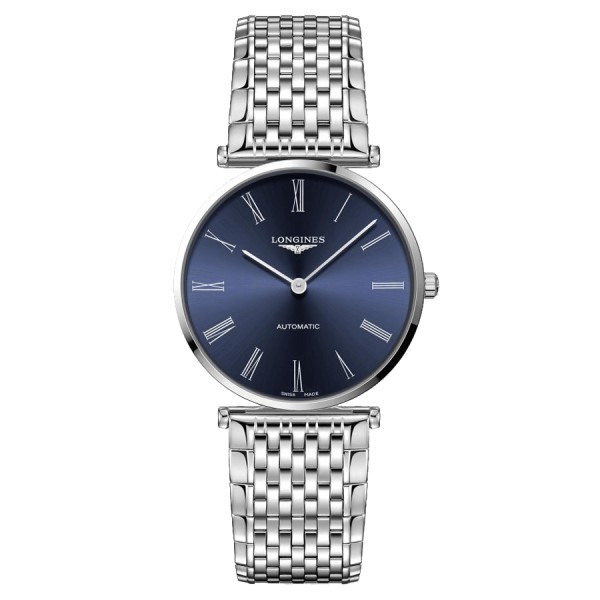 Montre Longines Grande Classique automatique cadran bleu bracelet acier 38 mm L4.918.4.94.6