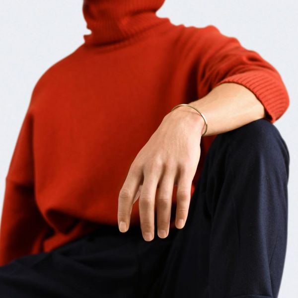 Bracelet Le Gramme Ruban en or jaune 750 Lisse Brossé