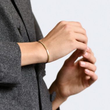 Bracelet Le Gramme Ruban en or jaune 750 Lisse Brossé