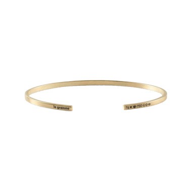 Bracelet Le Gramme Ruban in yellow gold 750 Smooth Polished