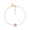 Bracelet Ginette NY Ever Disc mini en or rose et en rhodochrosite