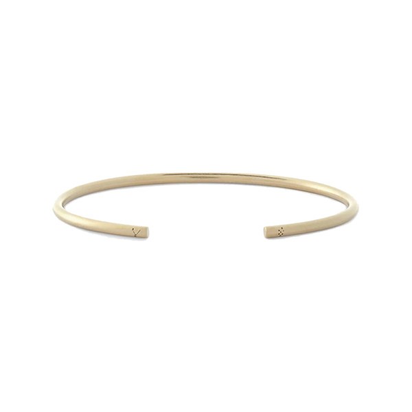 Bracelet Le Gramme Jonc en or jaune 750 Lisse Brossé