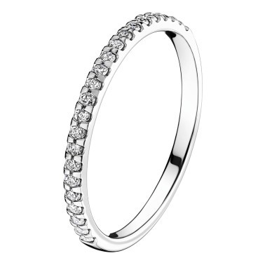 Wedding Ring Les Poinçonneurs Olympe in white gold and diamonds