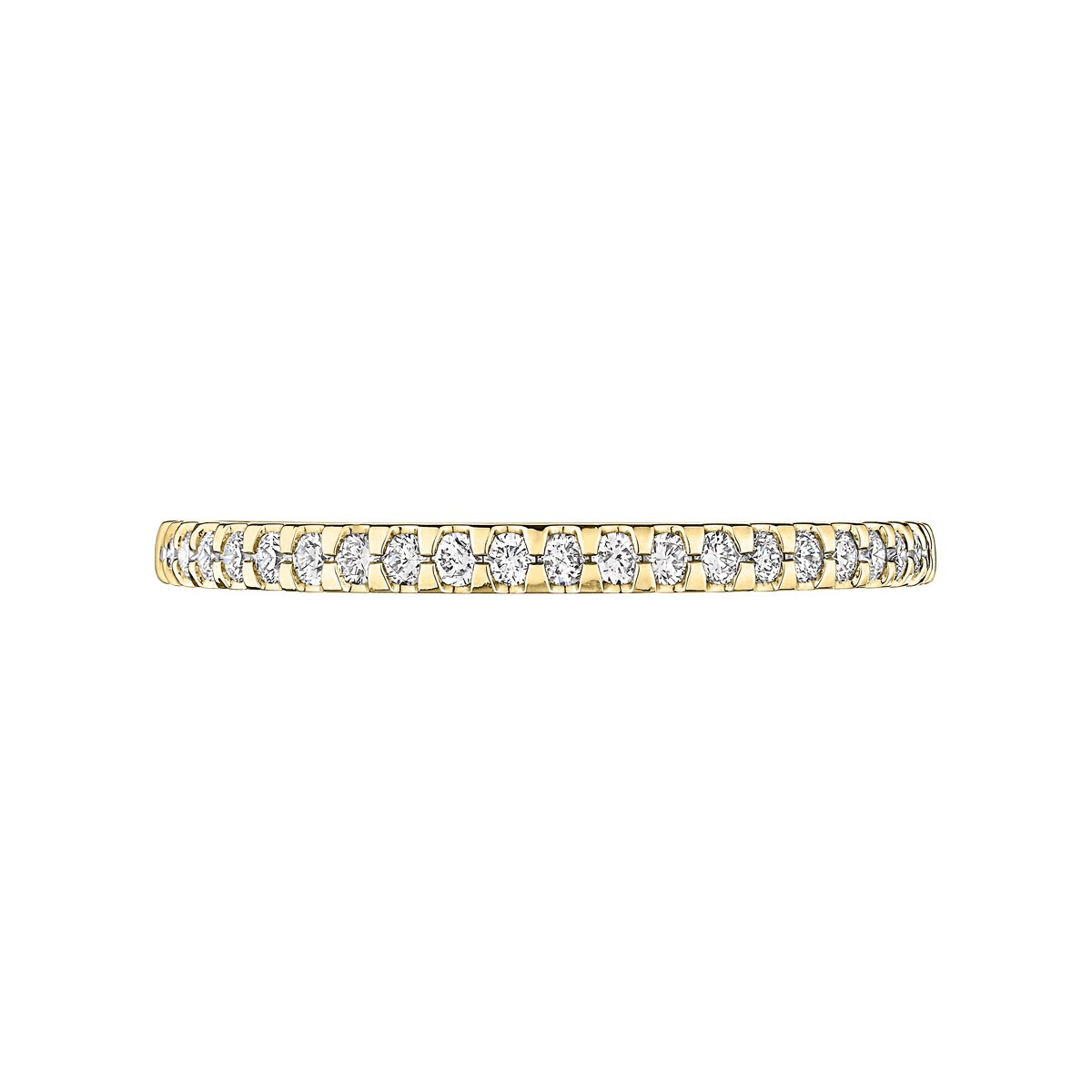Alliance Jolie Majesté en or jaune et diamants