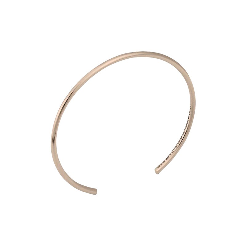 Bracelet Le Gramme Jonc en or rouge 750 Lisse Brossé