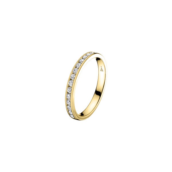 Wedding ring Les Poinçonneurs Eros in yellow gold and diamonds