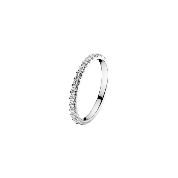 Wedding ring Les Poinçonneurs Astre in white gold and diamonds
