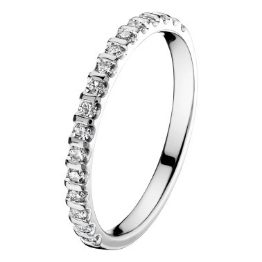 Alliance Les Poinçonneurs Astre en or blanc et diamants