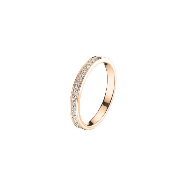 Wedding ring Les Poinçonneurs Venus in pink gold and diamonds