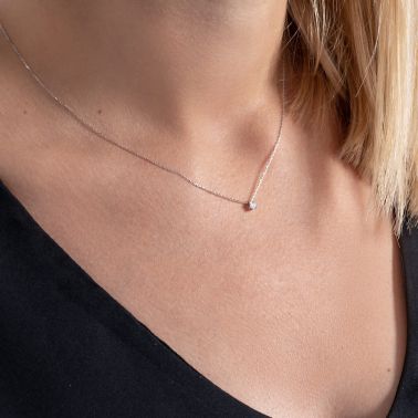 Collier Les Poinçonneurs Luna en or jaune et diamant