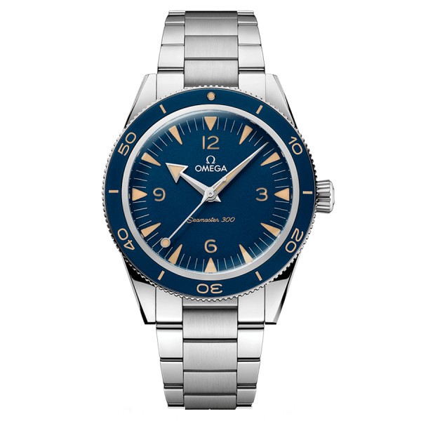 Omega Seamaster 300 automatic Co-Axial watch blue dial steel bracelet 41 mm 234.30.41.21.03.001