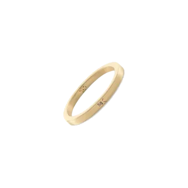 Anneau Le Gramme Ruban en or jaune 750 Lisse Poli