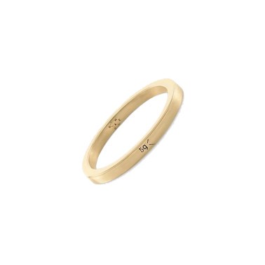 Anneau Le Gramme Ruban en or jaune 750 Lisse Poli