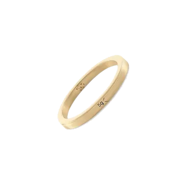Anneau Le Gramme Ruban en or jaune 750 Lisse Poli