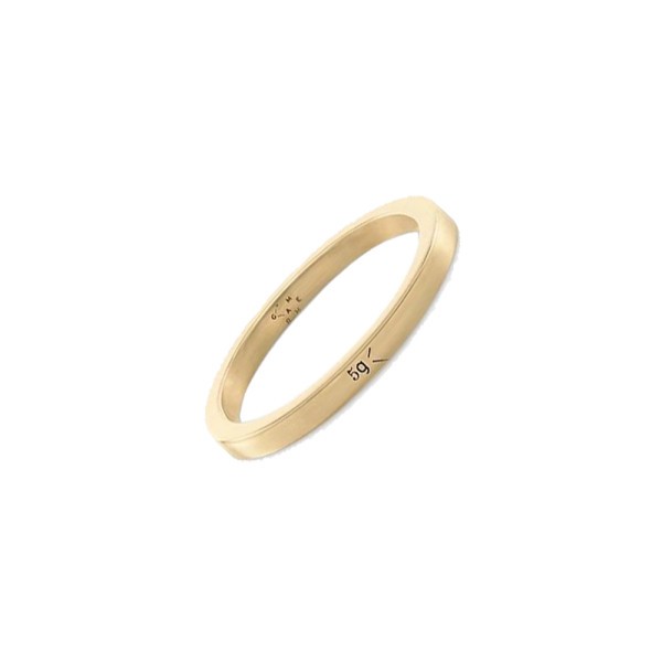 Anneau Le Gramme Ruban en or jaune 750 Lisse Poli