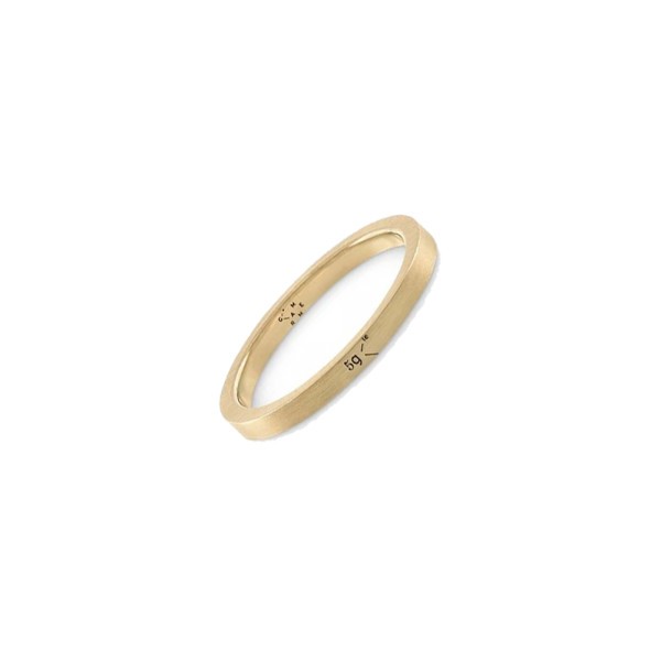 Ring Le Gramme Ruban in yellow gold 750 Smooth Brushed