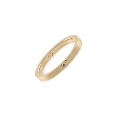 Anneau Le Gramme Ruban en or jaune 750 Lisse Brossé