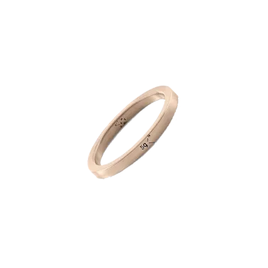 Anneau Le Gramme Ruban en or rouge 750 Lisse Poli