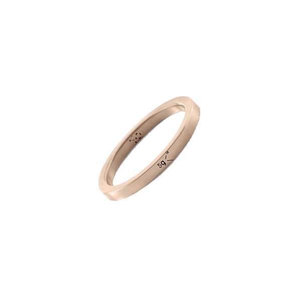 Bague homme Le Gramme Ruban en or rouge poli LGCORPO011 - Lepage