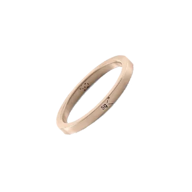 Anneau Le Gramme Ruban en or rouge 750 Lisse Poli