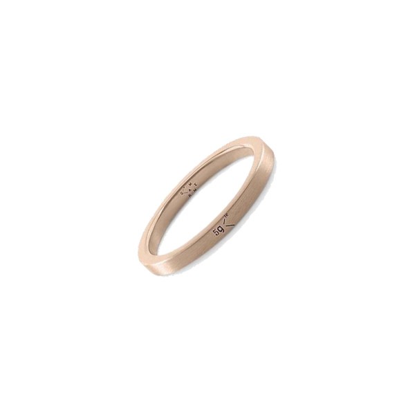 Ring Le Gramme Ribbon in Red Gold 750 Smooth Brushed