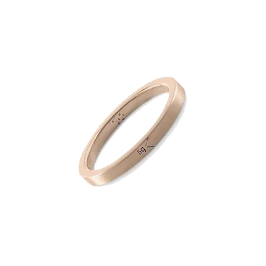 Anneau Le Gramme Ruban en or rouge 750 Lisse Brossé