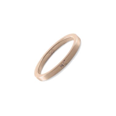 Ring Le Gramme Ribbon in Red Gold 750 Smooth Brushed