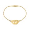 Bracelet Dinh Van Menottes R12 en or jaune et diamants