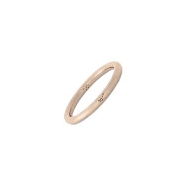 Anneau Le Gramme Jonc en or rouge 750 Lisse Brossé