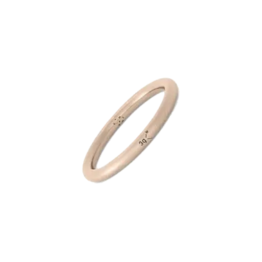 Anneau Le Gramme Jonc en or rouge 750 Lisse Brossé