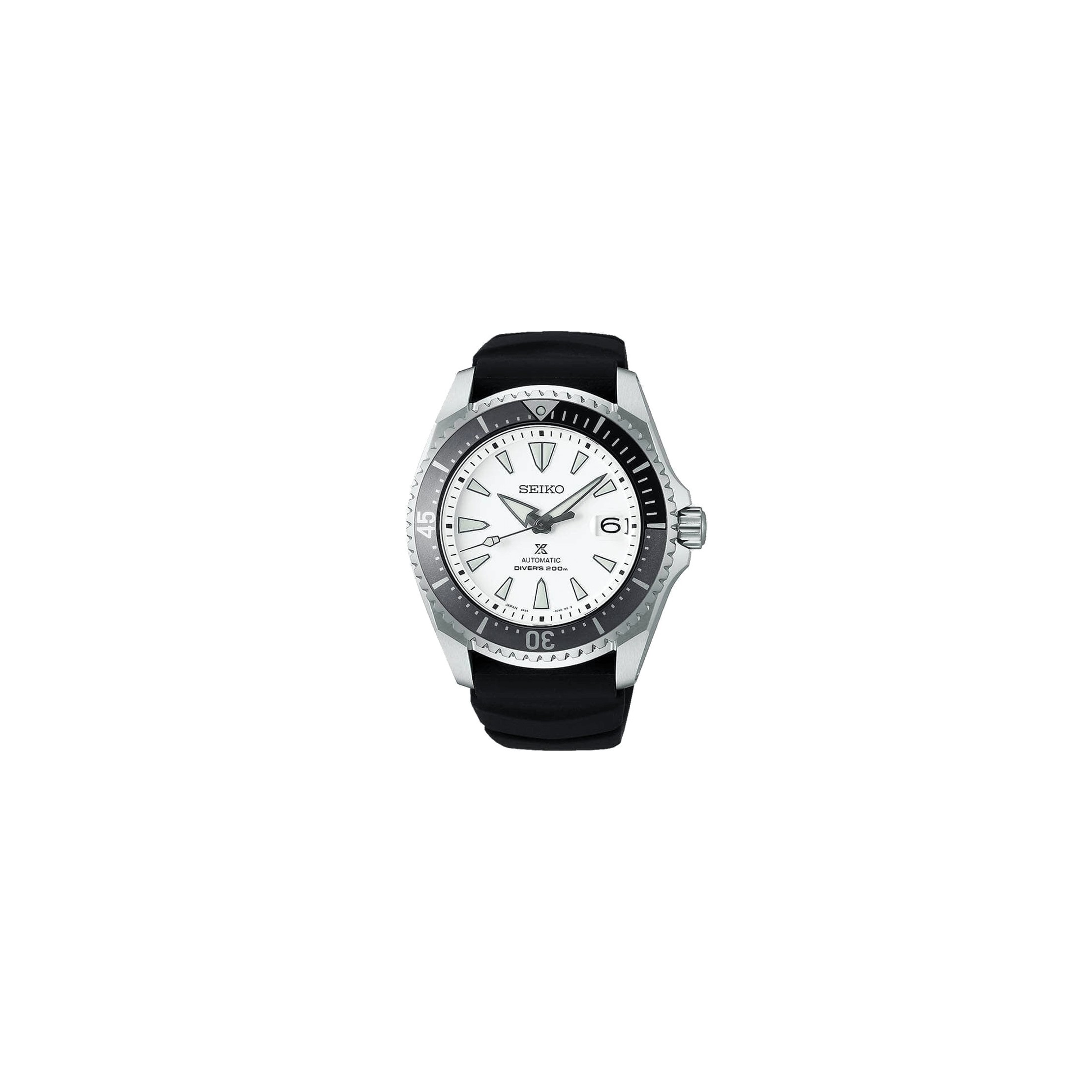 Seiko Prospex automatic titanium watch with silicone strap  mm