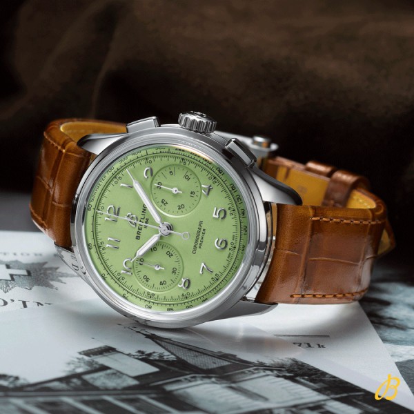 Breitling premier green on sale