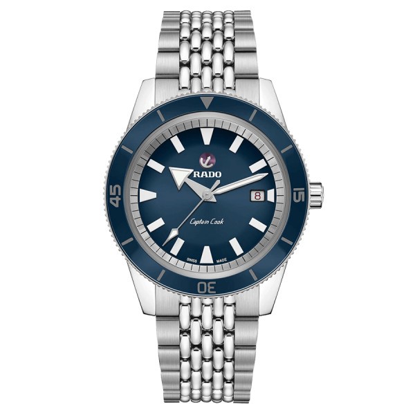 Rado Captain Cook automatic watch blue dial steel bracelet 42 mm R32505208