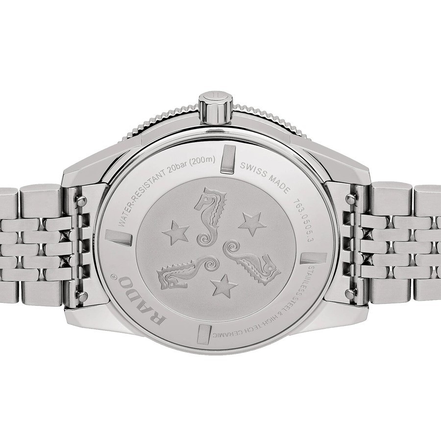 Montre Rado Captain Cook automatique cadran vert bracelet acier 42 mm R32505313 