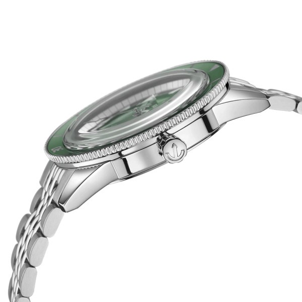 Montre Rado Captain Cook automatique cadran vert bracelet acier 42 mm R32505313 