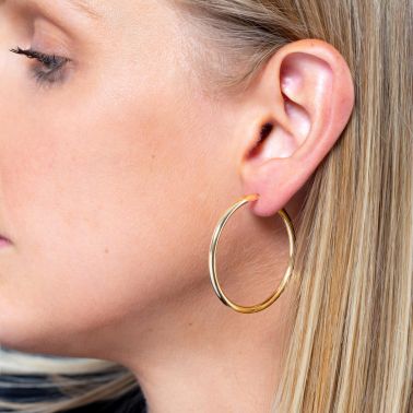 Créoles Les Poinçonneurs Bali en or jaune