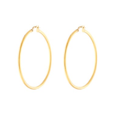 Créoles Les Poinçonneurs Goa en or jaune