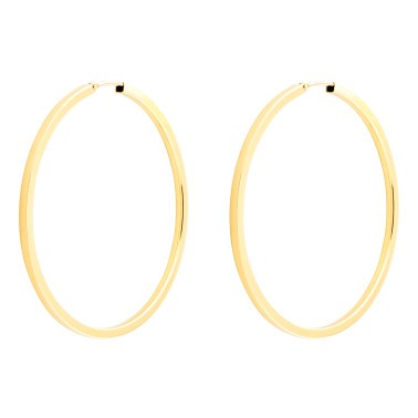 Créoles Les Poinçonneurs Rio en or jaune 2693.7J